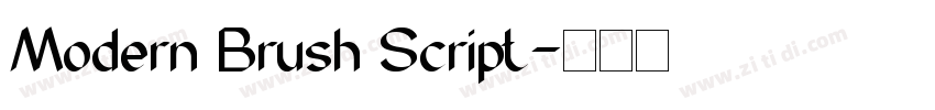 Modern Brush Script字体转换 Modern Brush Script字体转换